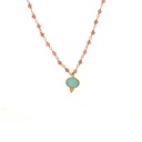 Necklace with Circle Elephant Pendant | Gold Plated Brass