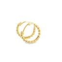 Huggie Hoop Earrings | 10mm x 2mm Ball 9K