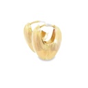 Huggie Hoop Earrings | 10mm x 10mm Rounded 9K