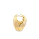 Huggie Hoop Earrings | 10mm x 10mm Rounded 9K