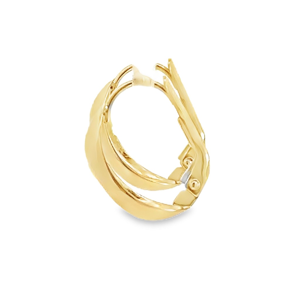 Hoop Style Earrings | 3.6mm Graduating In Size 9K