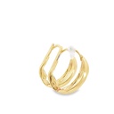 Hoop Style Earrings | 3.6mm Graduating In Size 9K