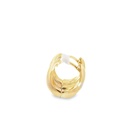 Huggie Hoop Earrings | 8mm x 9mm Graduating 9K Gold
