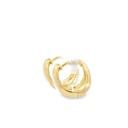 Huggie Hoop Earrings | 8mm x 9mm Graduating 9K Gold