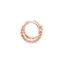 Huggie Hoop Earrings | Ball 10x2mm 9K Rose Gold