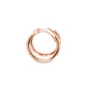 Huggie Hoop Earrings | 12x1.8mm 9K Rose Gold