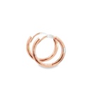 Huggie Hoop Earrings | 12x1.8mm 9K Rose Gold