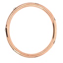 Bangle | Copper With Silver Beads