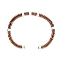 Bangle Cuff | Plaited Copper With Silver