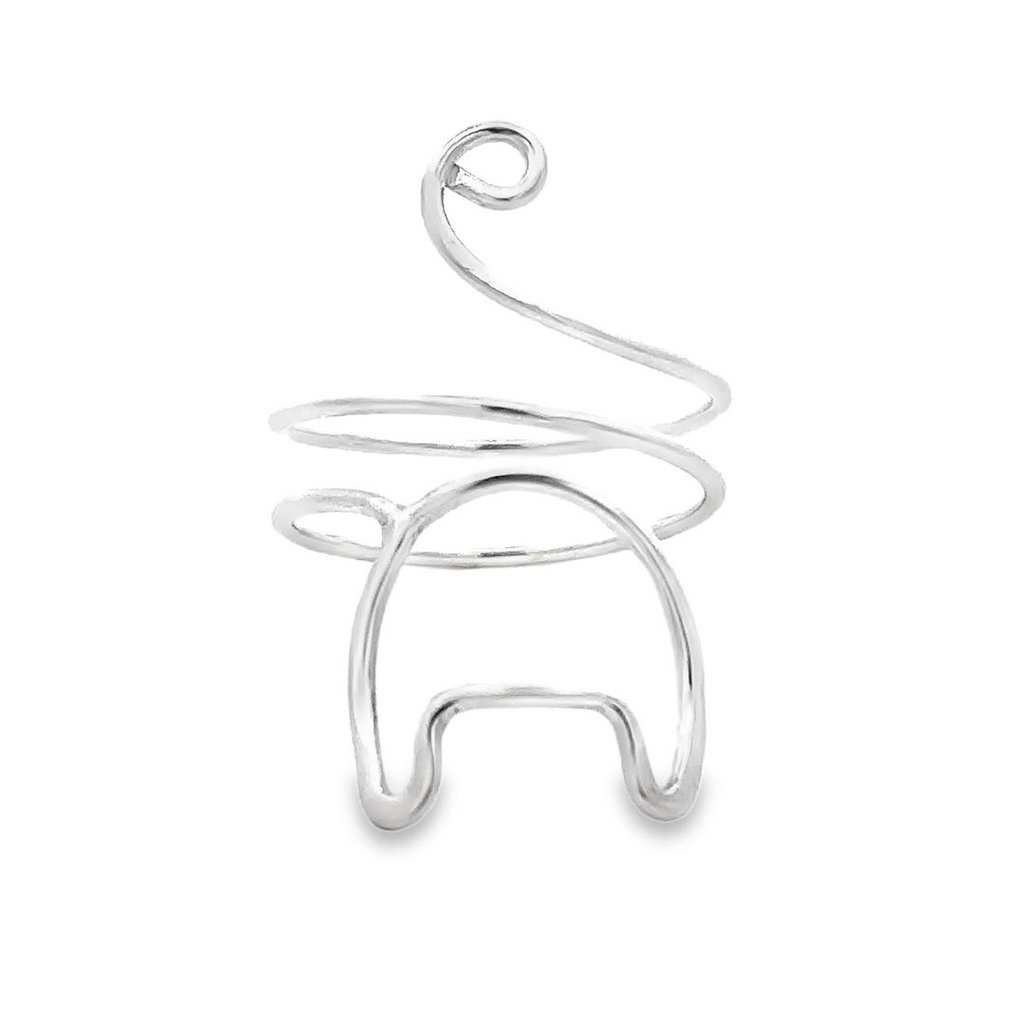Ring | Cat Outline In Silver