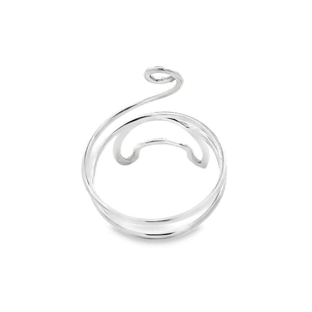 Ring | Cat Outline In Silver
