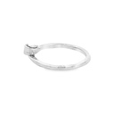 Ring | Folded Silver Leaf Top