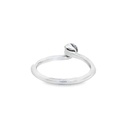 Ring | Folded Silver Leaf Top