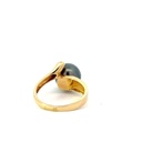 18ct Yellow Gold Tahitian Pearl & Diamond Ring