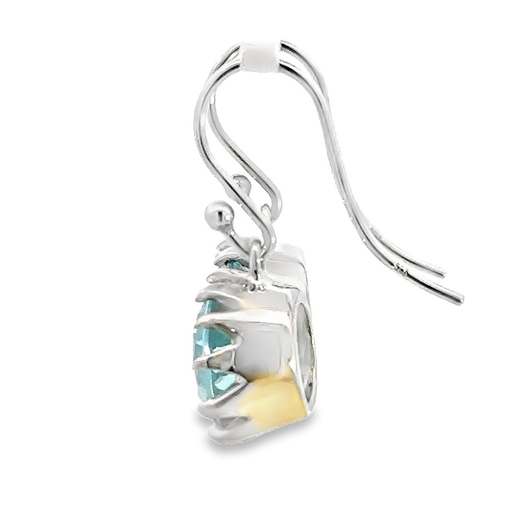Earrings | Silver Blue Topaz Drops