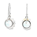 Earrings | Silver Blue Topaz Drops