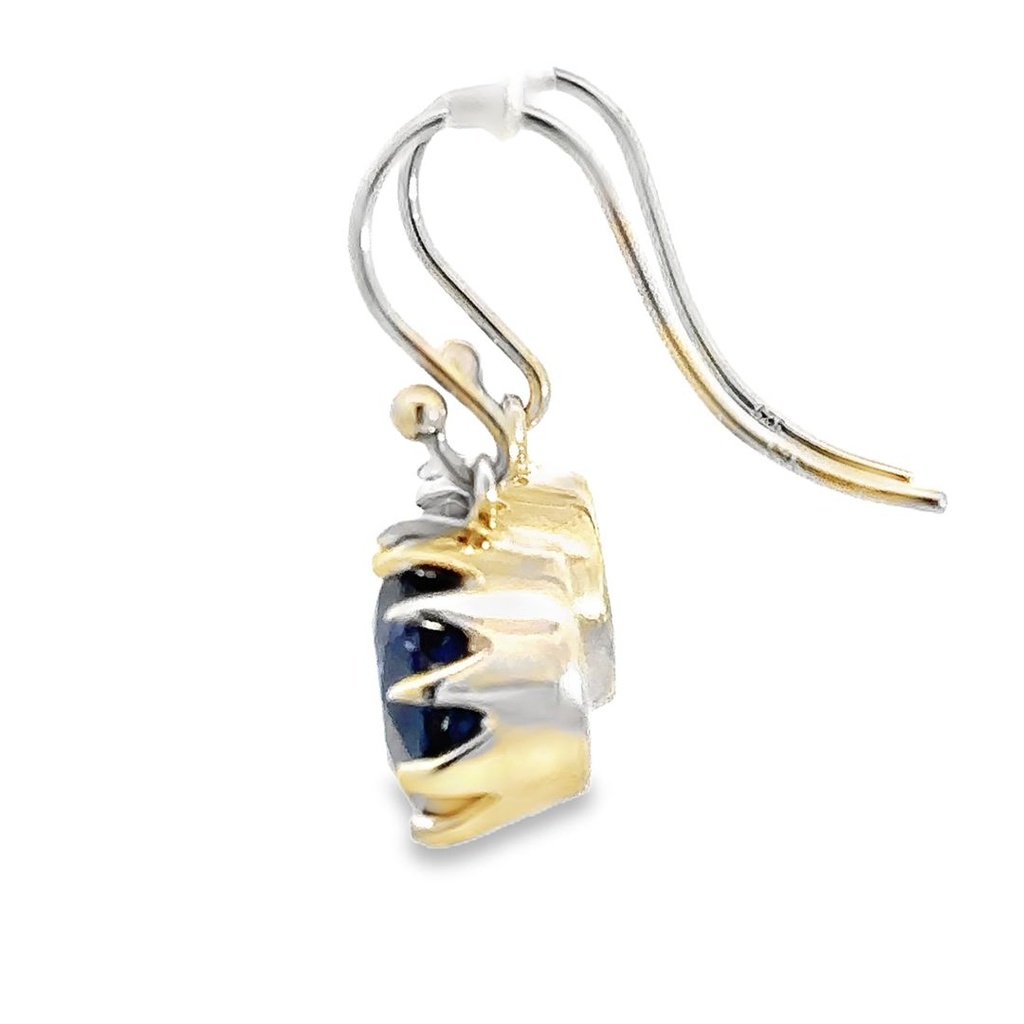 Earrings | Silver Created Sapphire Drops