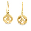 Earrings | Pierced Discs 9K Gold