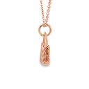 Pendant | Geometric Design Bilum In Rose Gold
