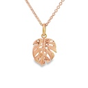 Pendant | Monstera Leaf In 9K Rose Gold
