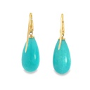 Amazonite Earrings | 9K Yellow Gold Hooks