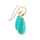 Amazonite Earrings | 9K Yellow Gold Hooks