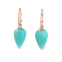 Earrings | Inverted Amazonite Drops 9K Hooks