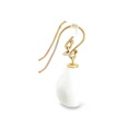 Earrings | White Agate Drops On 9K Gold Hooks