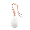 Earrings | White Agate Drops On 9K Rose Gold Hooks