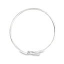 Bangle | Knot Top In Silver
