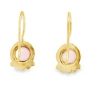 Earrings | Gold Plated Brass With Rose Quartz