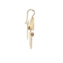 Earrings | Gold Plated Brass Tiered Moons