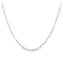 Chain Necklace | 18k White Gold Belcher