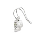 Earrings | Green Amethyst Silver Drops