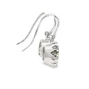 Earrings | Green Amethyst Silver Drops