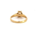 Opal Ring | 18K Yellow Gold Solid White Opal