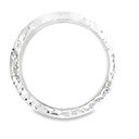 Bangle With Beaten Finish In Sterling Silver