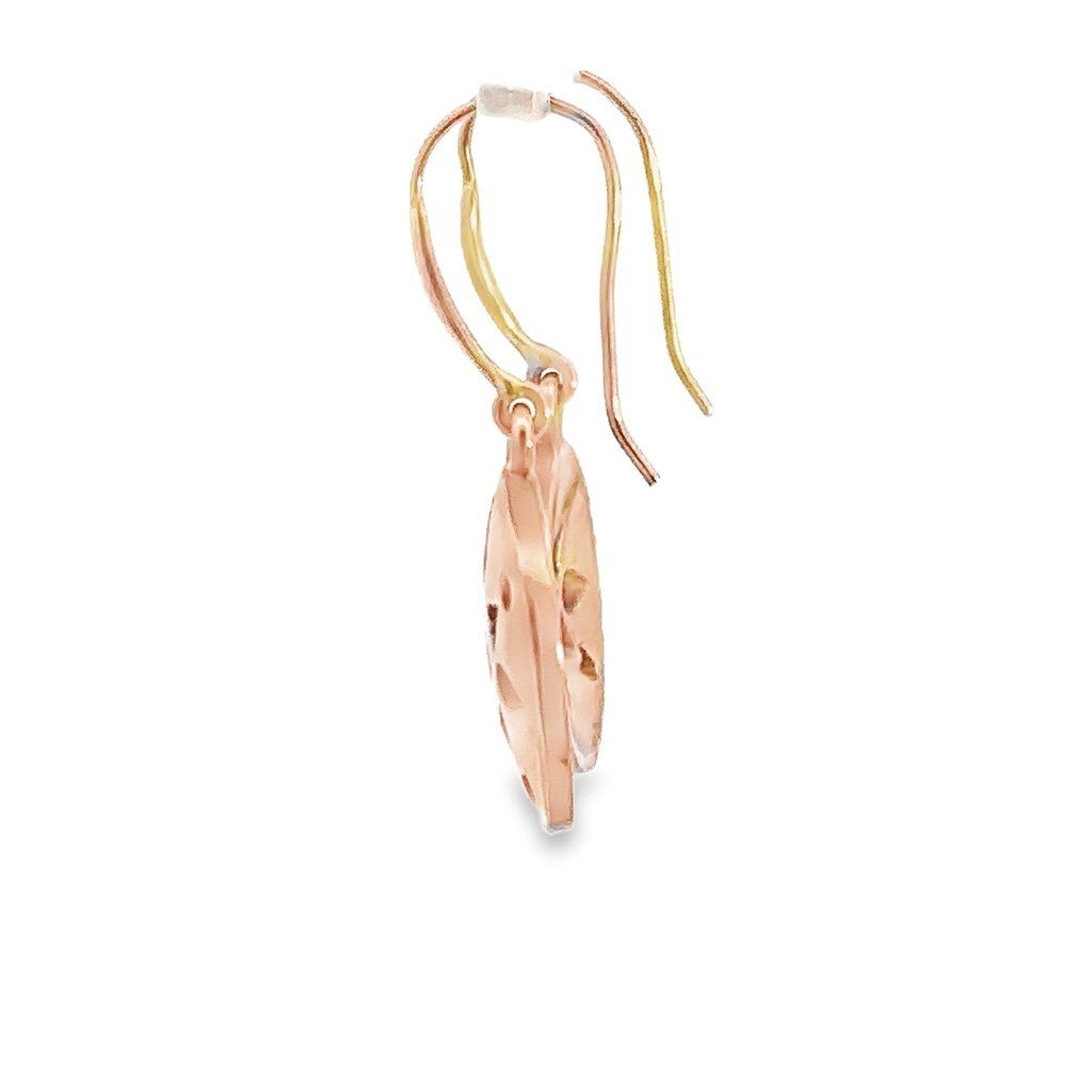 Pierced Design Drop Earrings In 9K Yellow Gold (copy)