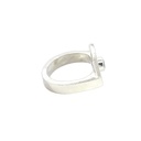 Ring With A Natural Emerald In Sterling Silver