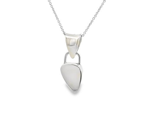 Doublet Opal Pendant Set In A Sterling Silver