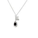 Opal Pendant | Triplet With CZ Detail In Silver