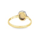 Opal Ring | 18K Gold & Platinum Solid White Opal