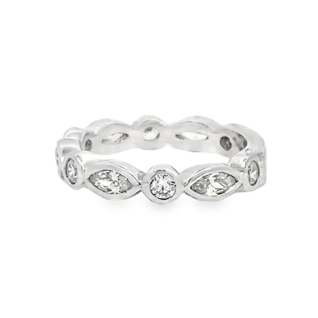 Heart Cubic Ring | Sterling Silver