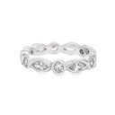 Heart Cubic Ring | Sterling Silver