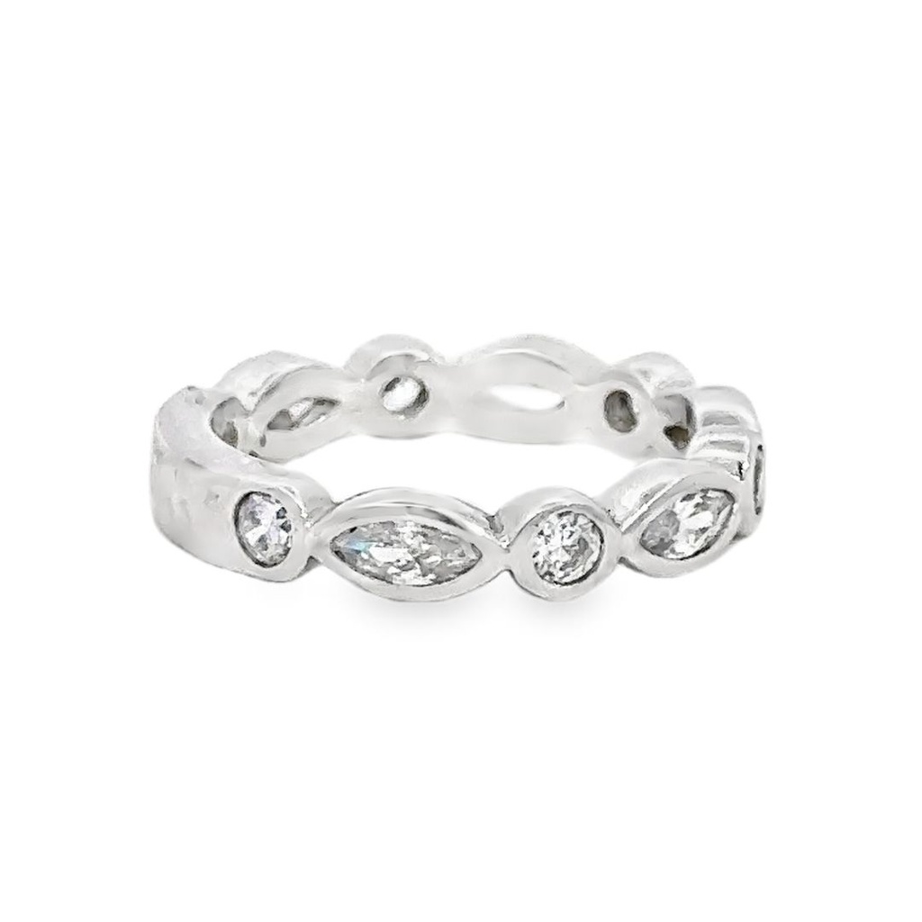 Heart Cubic Ring | Sterling Silver