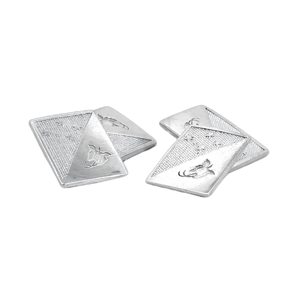 Cufflinks | Silver Papua New Guinea Flag