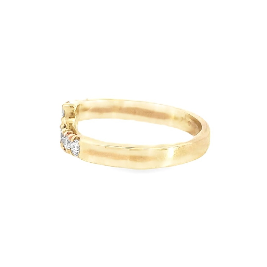 Diamond Centre And Diamond Band In 18K Yellow Gold (copy)