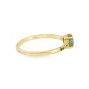 Opal Ring | 14K Lightning Ridge Solid Opal & Gems