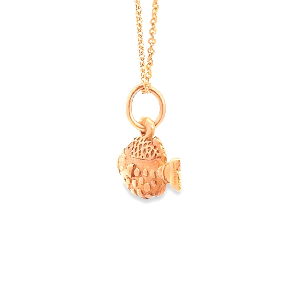 Triggerfish Pendant In 9K Rose Gold