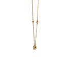 Opal Necklace & Diamond Detail | 14K Lightning Ridge